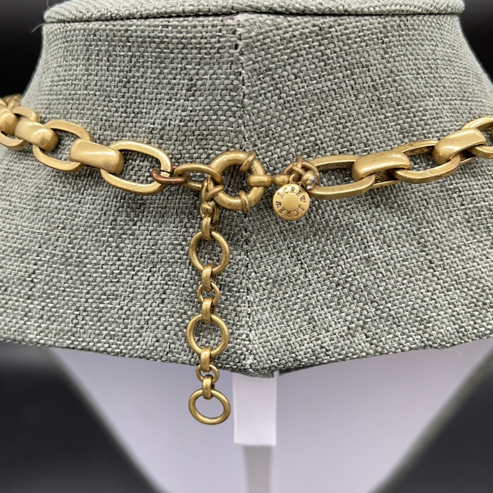 J. Crew Metallic Crystal Triangles Necklace - Picture 4 of 7